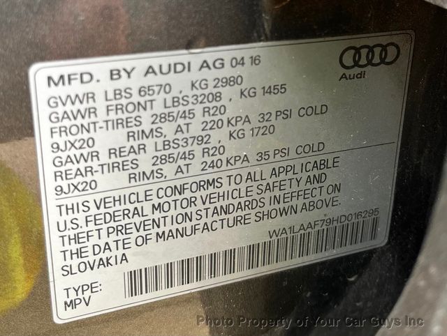 2017 Audi Q7 quattro 4dr 3.0T Premium - 23032647 - 36