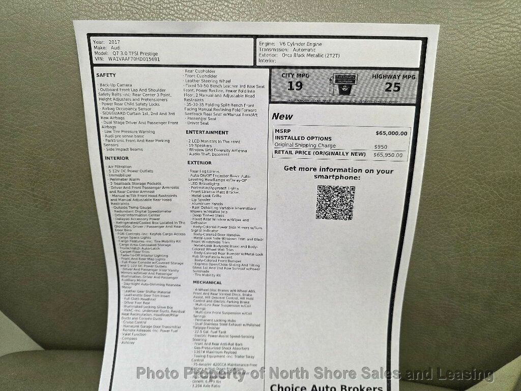 2017 Audi Q7 quattro 4dr 3.0T Prestige - 23017648 - 68