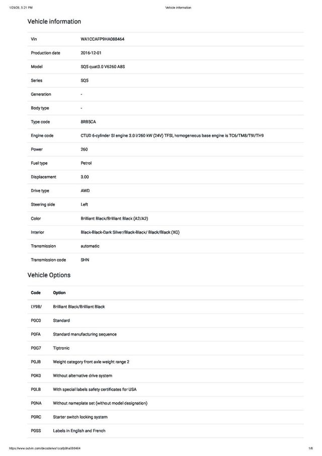 2017 Audi SQ5 3.0 TFSI Premium Plus - 22949796 - 53