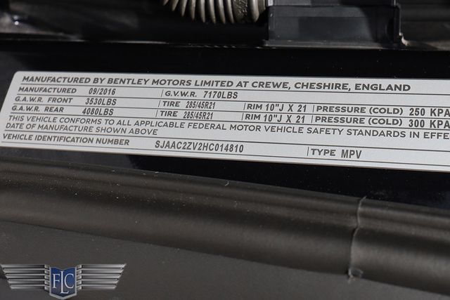 2017 Bentley Bentayga W12 AWD - 22995448 - 33