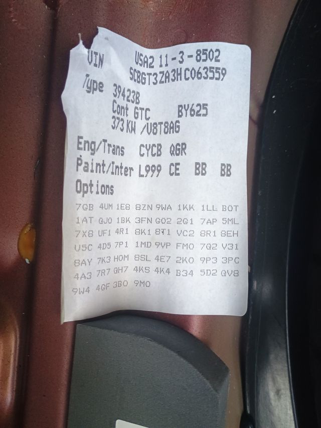 2017 Bentley Continental GT V8 Convertible Clean Carfax Florida Car - 22942298 - 17