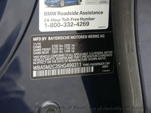 2017 BMW 5 Series 535i Gran Turismo - 22562334 - 49