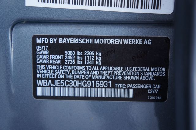 2017 BMW 5 Series 540i M Sport - 23082861 - 37