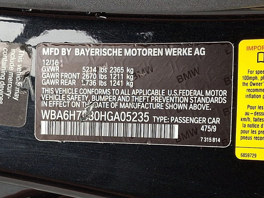2017 Bmw 650i photo 38