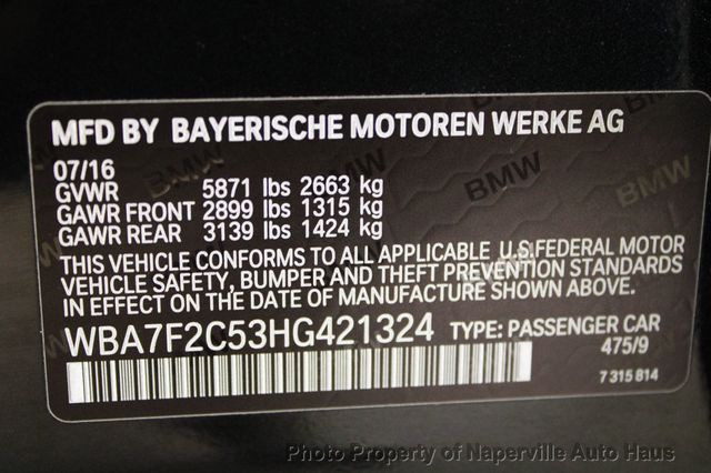 2017 BMW 7 Series 750i xDrive - 22345486 - 64