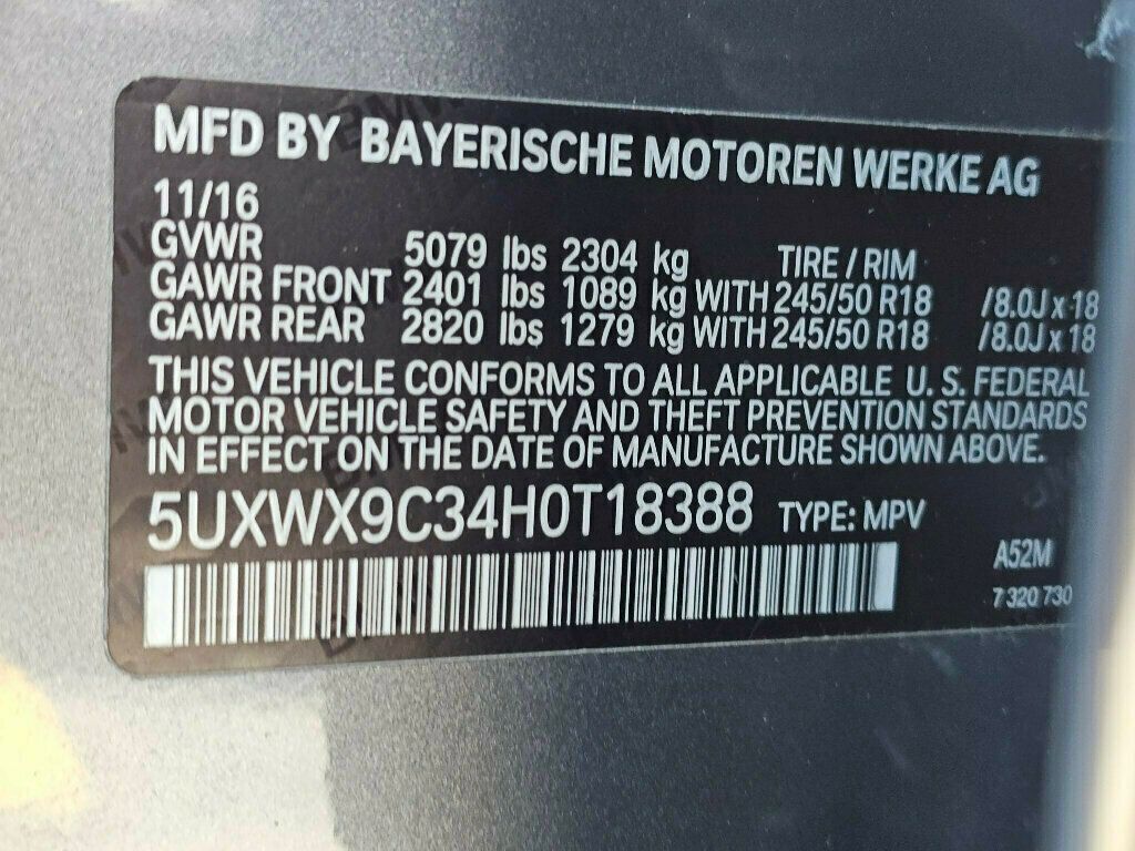 2017 BMW X3 xDrive28i - 22923044 - 40