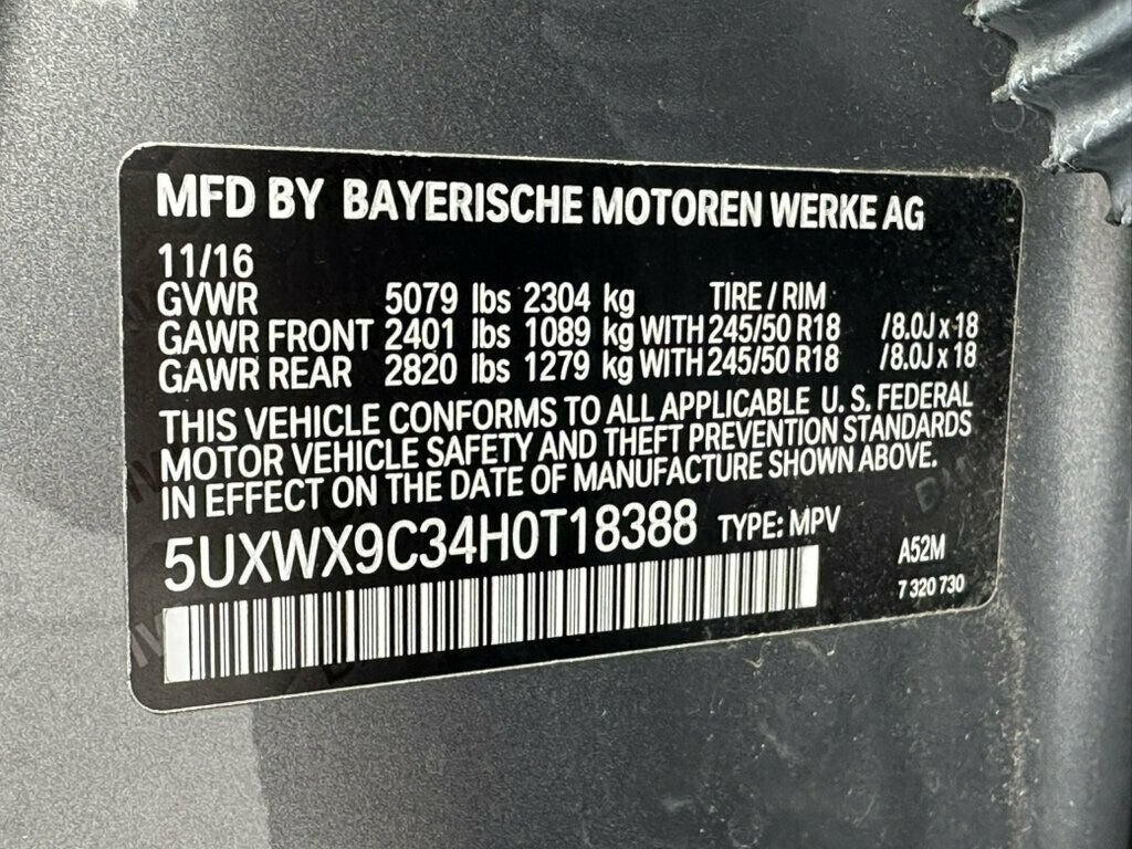 2017 BMW X3 xDrive28i - 22923044 - 42