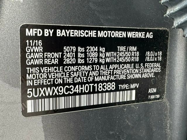2017 BMW X3 xDrive28i - 22923044 - 42