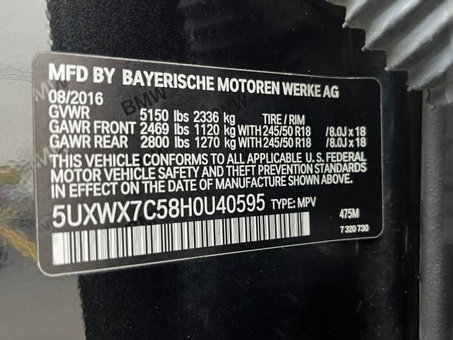 2017 BMW X3 xDrive35i - 22765550 - 51