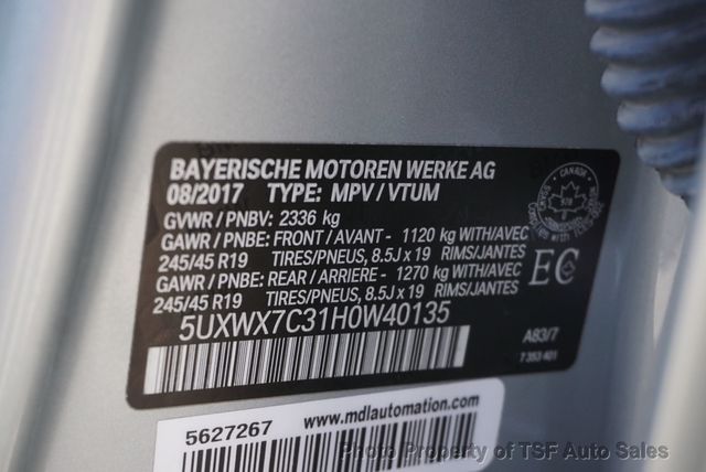 2017 BMW X3 xDrive35i M SPORT/DRIVE ASSIST+ PKG CARPLAY REAR CAMERA NAVI HUD - 23093508 - 41