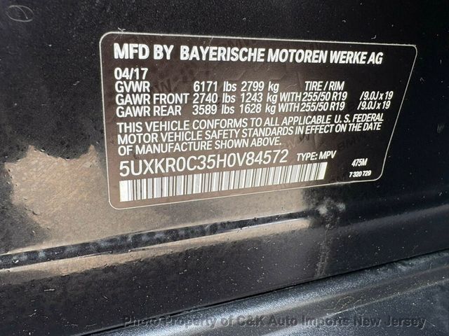 2017 BMW X5 Premium Pkg, Cold Weather Pkg, Harmon/Kardon Audio, & Carplay - 22975392 - 45