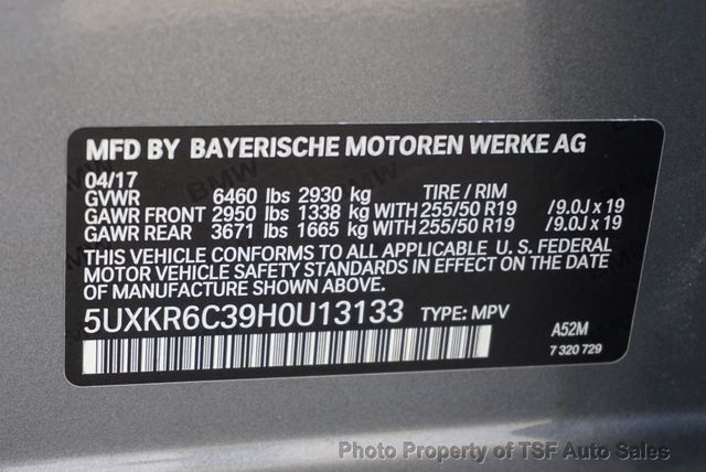 2017 BMW X5 xDrive50i Sports Activity Vehicle M SPORT/EXECUTIVE/DRIVE ASSIST - 22991831 - 61