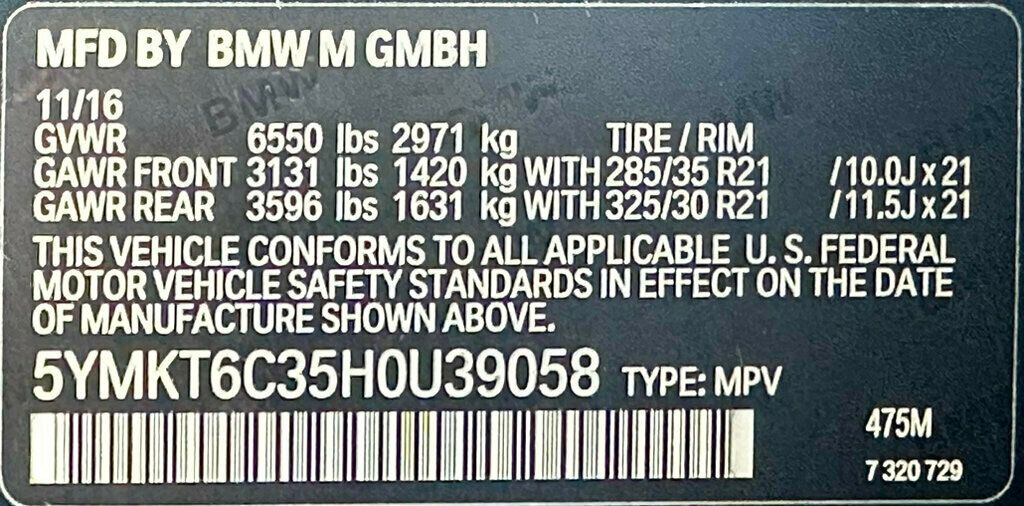 2017 BMW X5 M Sports Activity Vehicle - 22429007 - 45