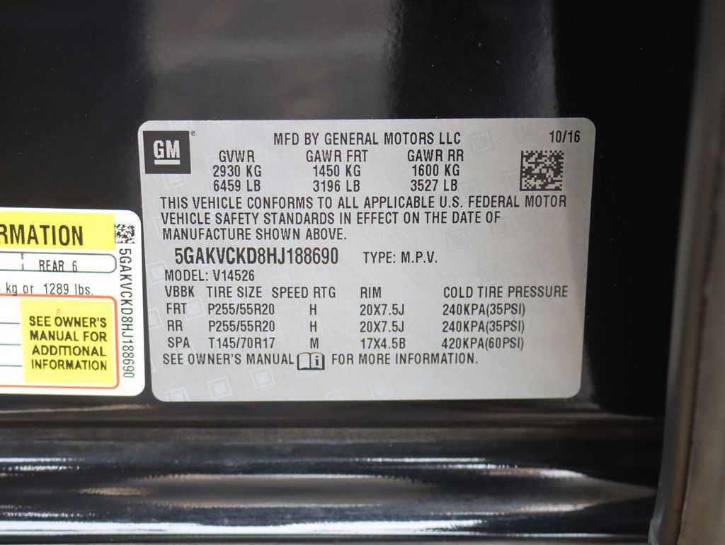 2017 Buick Enclave AWD 4dr Premium - 22994066 - 33