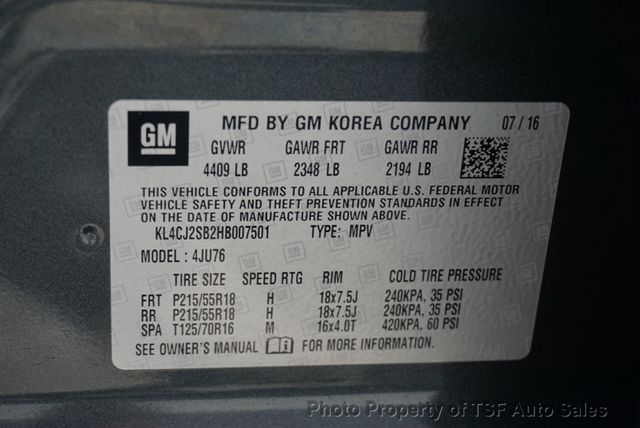 2017 Buick Encore AWD 4dr Sport Touring NAVI REAR CAMERA CARPLAY SUNROOF LOADED - 22889636 - 32