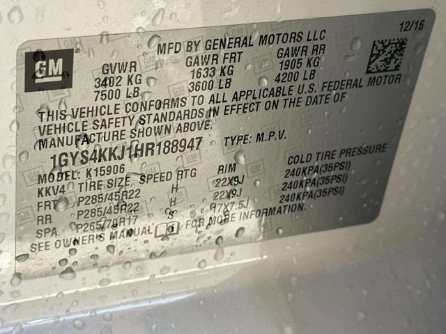 2017 Cadillac Escalade ESV 4WD 4dr Platinum - 22950701 - 21