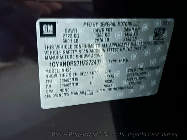 2017 Cadillac XT5 CADILLAC CUE MULTIMEDIA, DRIVER AWARENESS PKG - 23020473 - 65