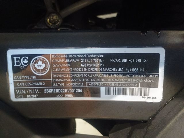 2017 Can-Am Spyder ROADSTER F3-T/F3 L - 22991262 - 27