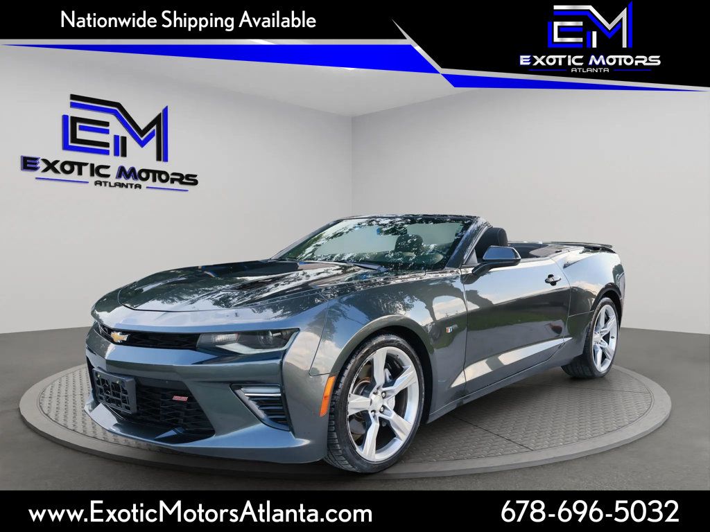 2017 Chevrolet Camaro 1SS, CONVERTIBLE, BLUETOOTH, NAVIGATION, BACKUP CAM, HID!!! - 22897433 - 0