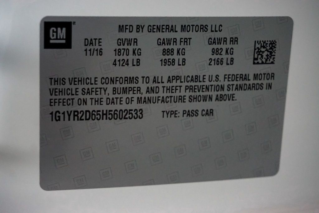 2017 Chevrolet Corvette *Z06 2LZ* *Z07-Performance Pkg* *7-Speed Manual* *Only 6k Miles* - 23000903 - 18