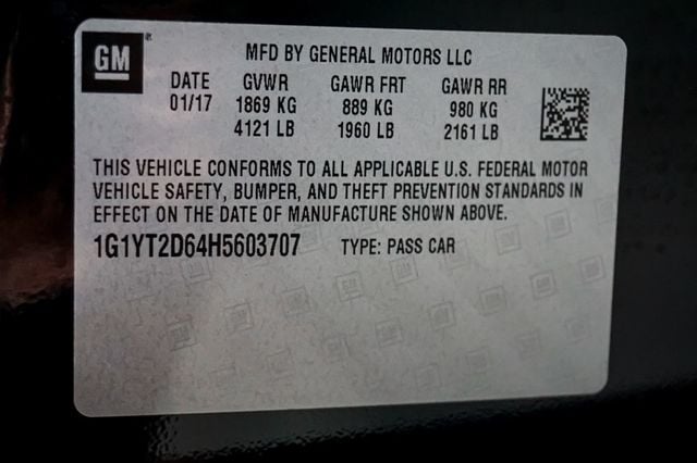 2017 Chevrolet Corvette *Z06 3LZ* *Z07-Performance Pkg* *7-Speed Manual* *Only 15k Miles - 23004262 - 18