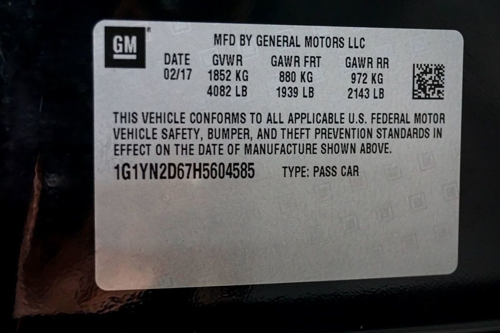 2017 Chevrolet Corvette *Z06* *7-Speed Manual* *Carbon Ceramic Brakes* - 22907242 - 18