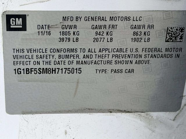 2017 Chevrolet CRUZE 4dr Sedan Automatic Premier - 23041909 - 21
