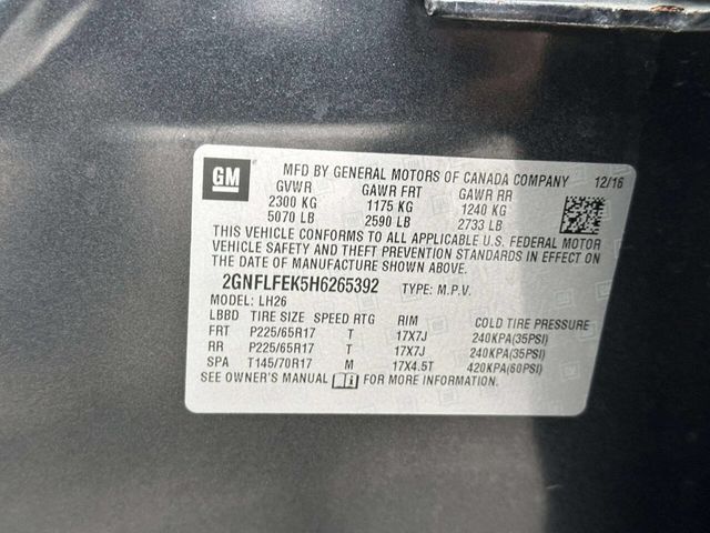 2017 Chevrolet Equinox AWD 4dr LT w/1LT - 22981226 - 22