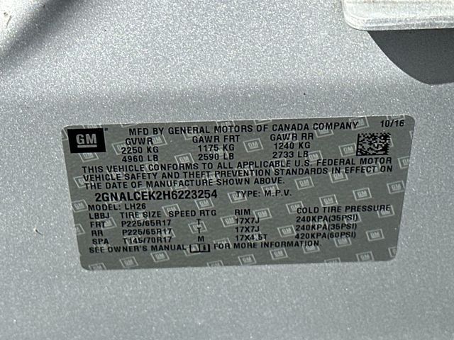 2017 Chevrolet Equinox FWD 4dr LT w/1LT - 23029688 - 21