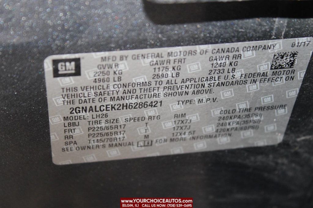 2017 Chevrolet Equinox FWD 4dr LT w/1LT - 22788416 - 21