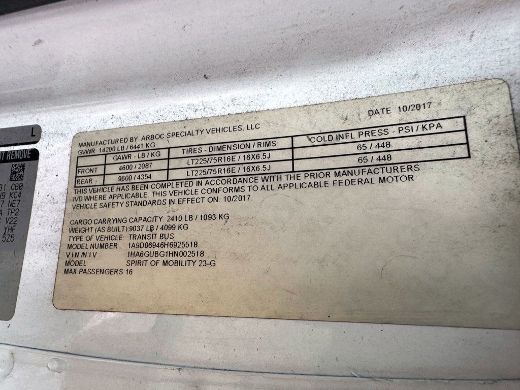 2017 Chevrolet Express 4500 Arboc Handicap-Accessible Shuttle Bus For Adults Medical Transport Mobility ADA Handicapped - 23002161 - 16