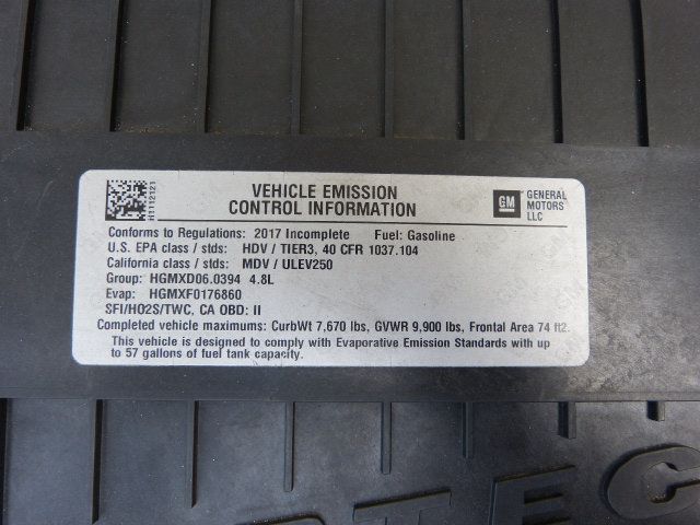 2017 Chevrolet Express Commercial Cutaway 4.8L V8 GAS*3500*SRW*138" WB*12FT ROCKPORT BOX*1,250LB LIFTGATE - 23037823 - 44