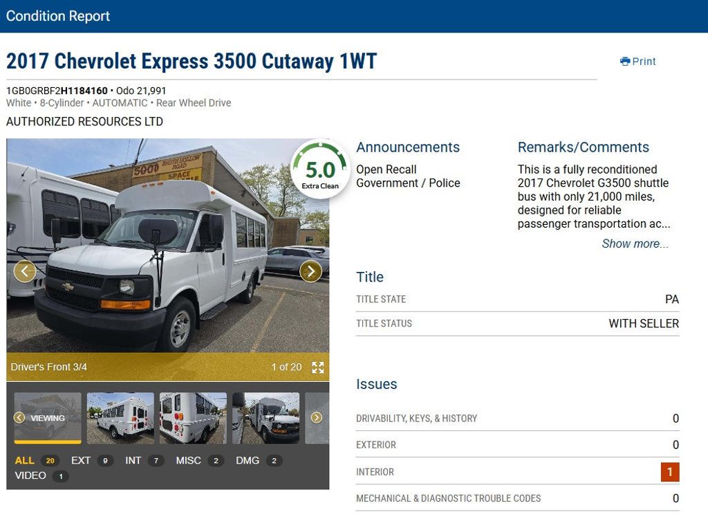 2017 Chevrolet Express Non-CDL MFSAB Shuttle Bus For Students Tours Charters Activity & Church Transport - 22993398 - 47