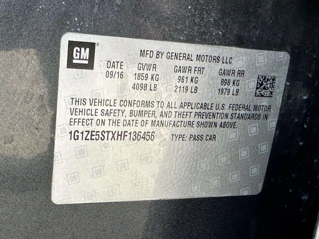 2017 Chevrolet Malibu 4dr Sedan LT w/1LT - 23003906 - 22