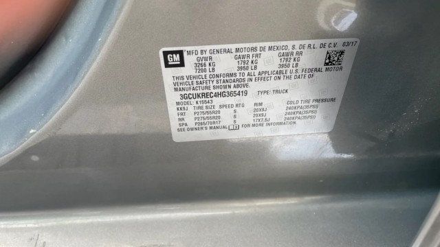 2017 Chevrolet Silverado 1500 4WD Crew Cab 143.5" LT w/1LT - 22990560 - 17