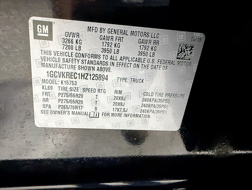 2017 Chevrolet Silverado 1500 4WD Double Cab 143.5" LT w/1LT - 22957883 - 45