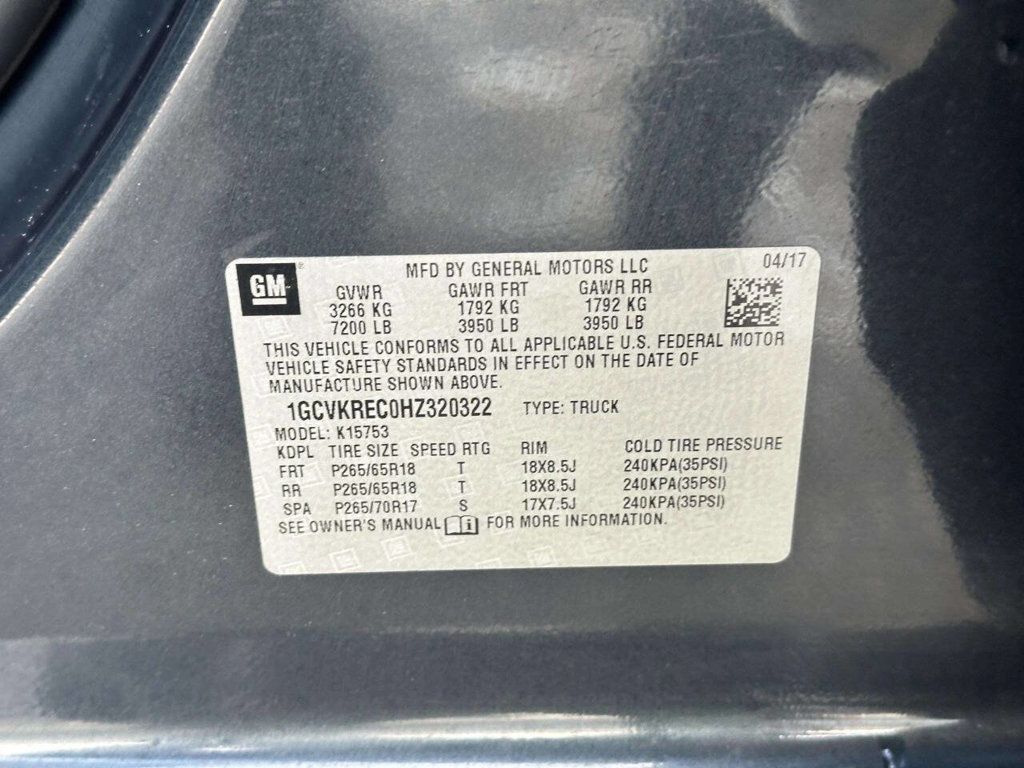 2017 Chevrolet Silverado 1500 4WD Double Cab 143.5" LT w/1LT - 22977677 - 23