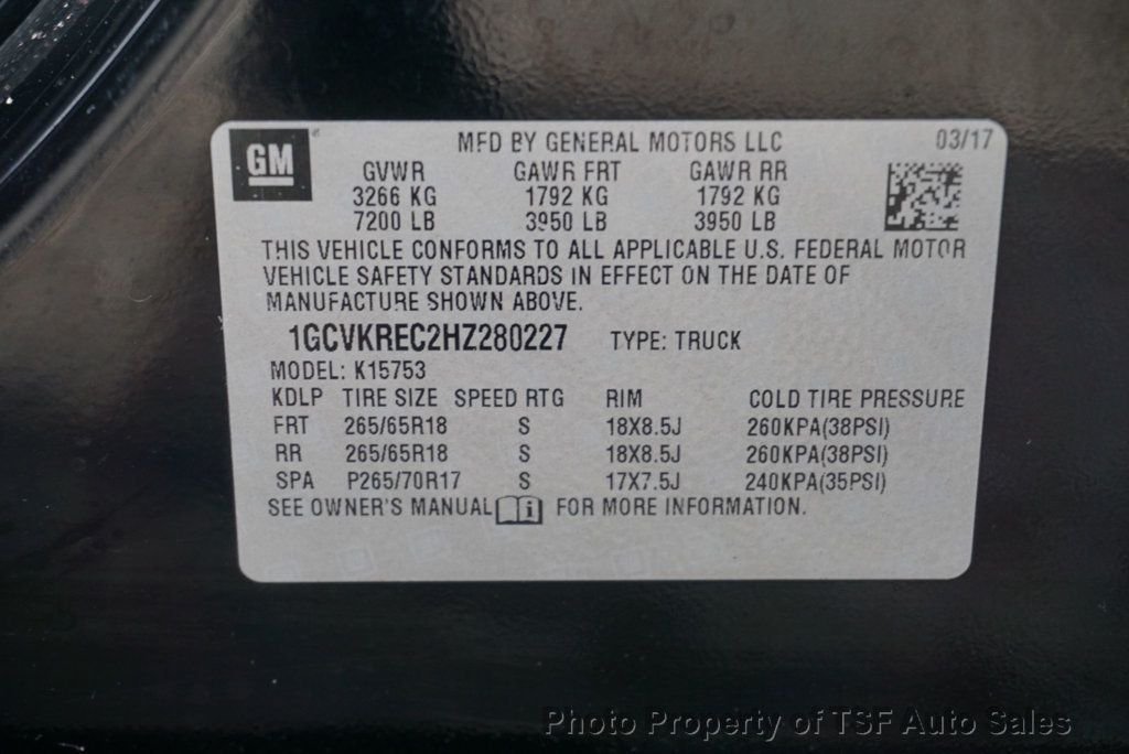 2017 Chevrolet Silverado 1500 4WD Double Cab 143.5" LT w/1LT Z71 CARPLAY REAR CAMERA  - 23003595 - 12