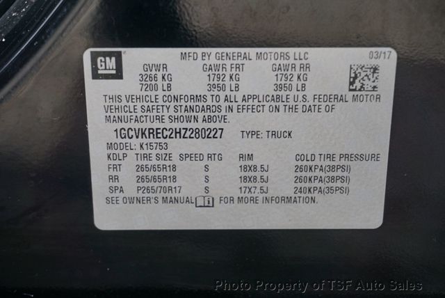 2017 Chevrolet Silverado 1500 4WD Double Cab 143.5" LT w/1LT Z71 CARPLAY REAR CAMERA  - 23003595 - 12