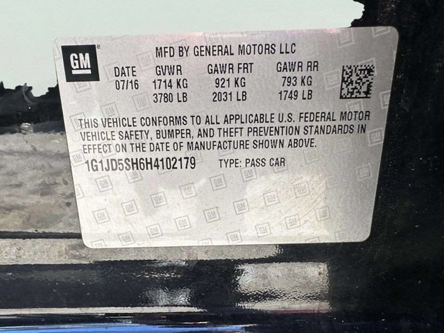 2017 Chevrolet Sonic 4dr Sedan Automatic LT - 22963905 - 34