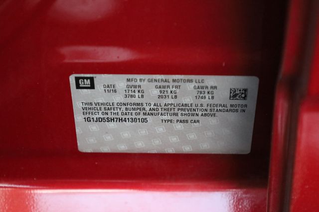 2017 Chevrolet Sonic 4dr Sedan Automatic LT - 22969118 - 11