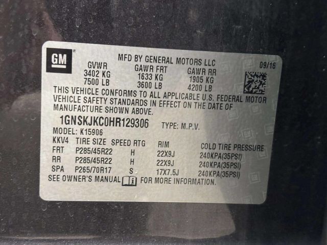 2017 Chevrolet Suburban 4WD 4dr 1500 Premier - 23022862 - 35