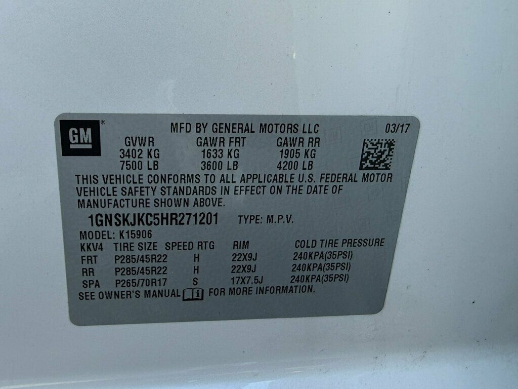 2017 Chevrolet Suburban 4WD 4dr 1500 Premier - 23087889 - 52