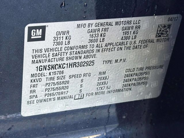 2017 Chevrolet Tahoe 4WD 4dr Premier - 22930837 - 25