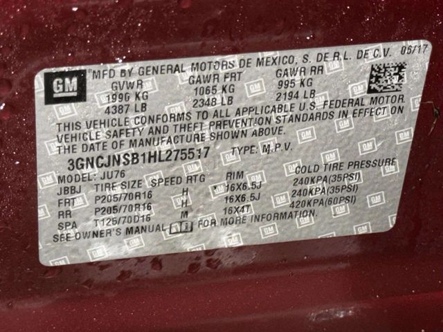 2017 Chevrolet Trax AWD 4dr LS - 22992743 - 15