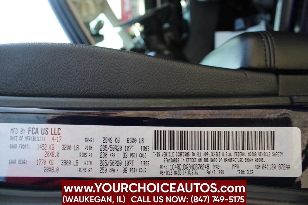 2017 Dodge Durango GT AWD - 22919558 - 33