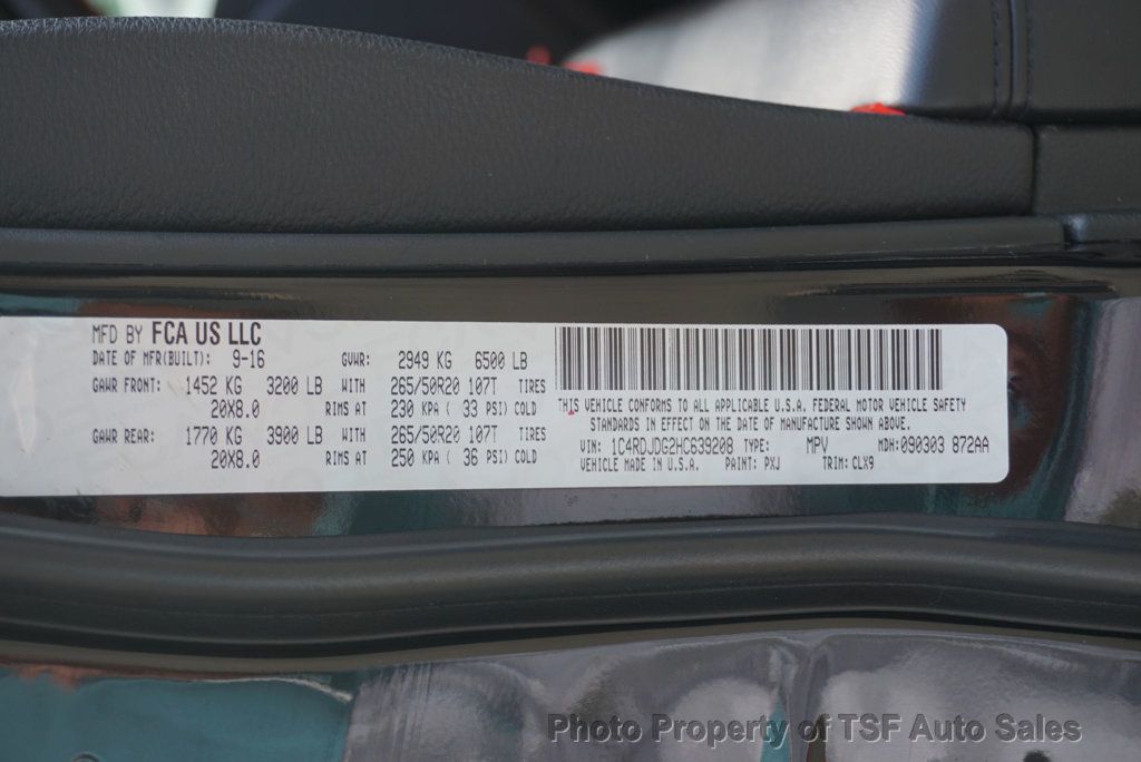 2017 Dodge Durango GT AWD - 23033218 - 36