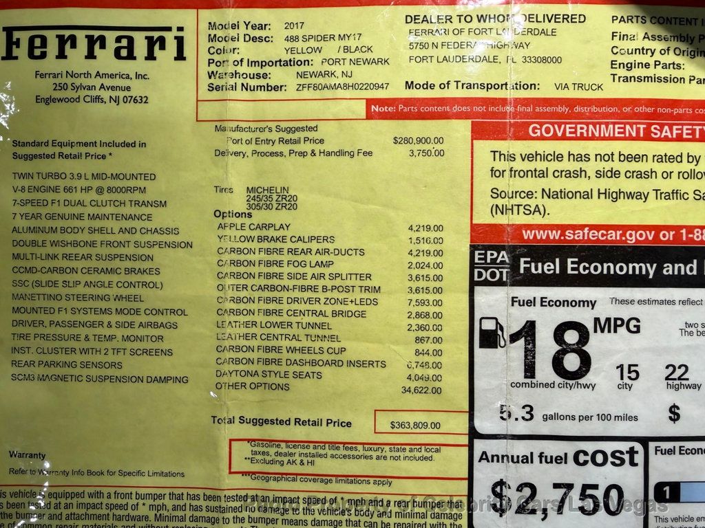 2017 Ferrari 488 Spider 488 Spider  - 22975066 - 7