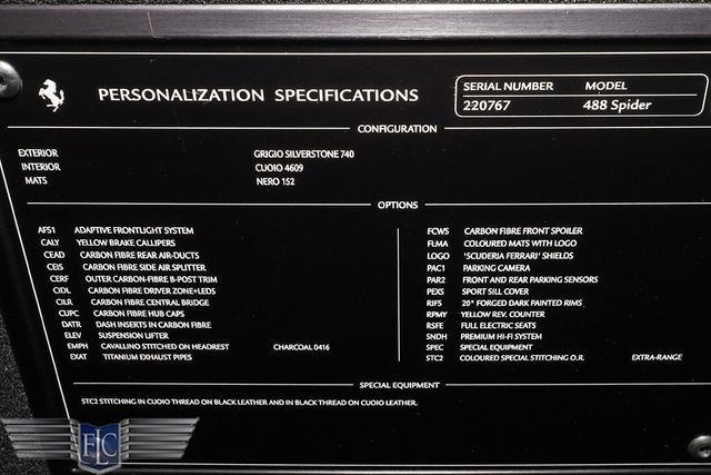 2017 Ferrari 488 Spider Convertible - 23017916 - 39