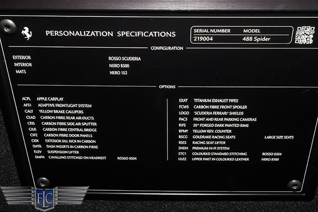 2017 Ferrari 488 Spider Convertible - 23023892 - 41